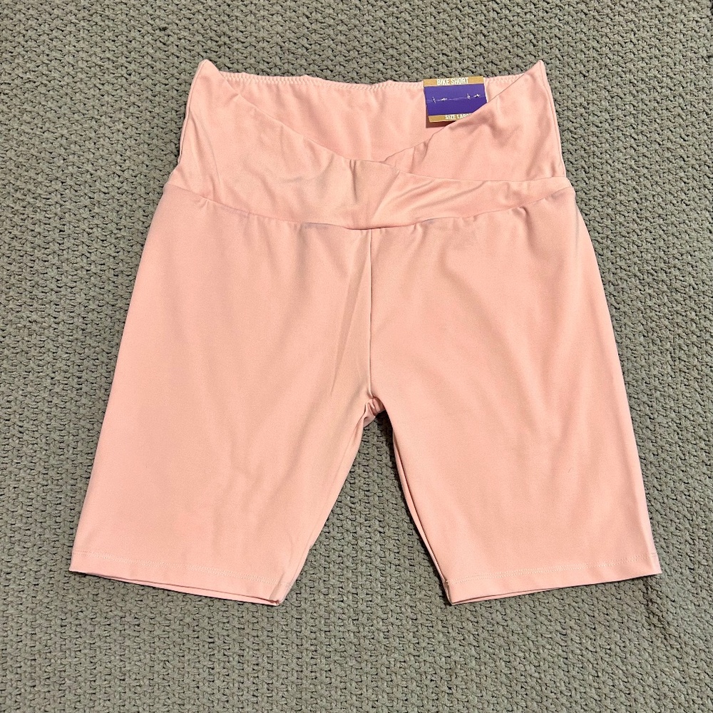 L Pink Biker Shorts